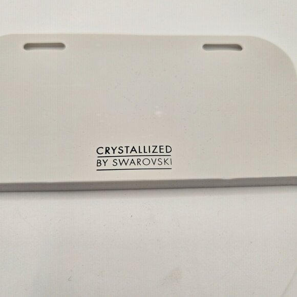 Crystallized Swarovski Elegant Silver Tone Bib Necklace Crystal $129 - Picture 4 of 5